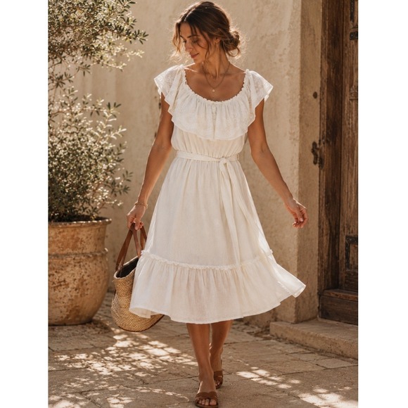 Lauren Ralph Lauren Dresses & Skirts - NEW Lauren Ralph Lauren BLACK LABEL Off Shoulder‎ Dress 14 BEADED EMBROIDERED